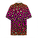 Orange And Purple Leopard Print Hawaiian Shirt