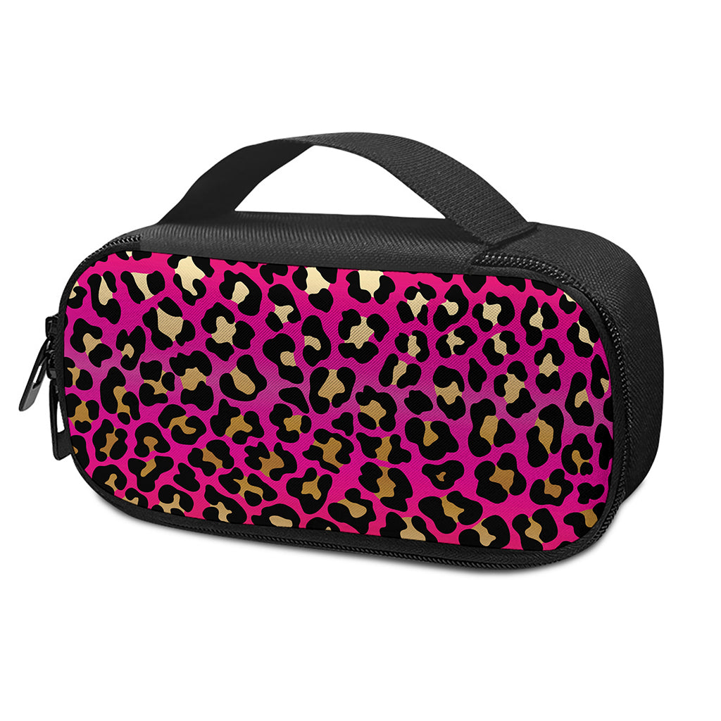 Orange And Purple Leopard Print Insulin Cooler Travel Case