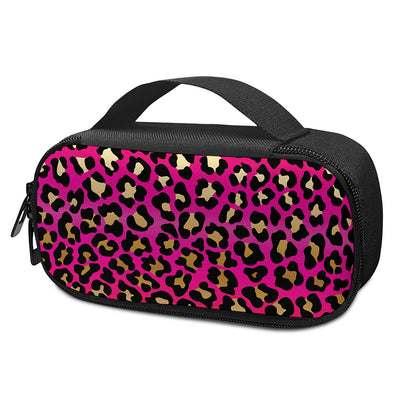 Orange And Purple Leopard Print Insulin Cooler Travel Case