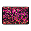 Orange And Purple Leopard Print Kitchen Mat