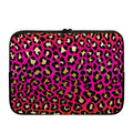 Orange And Purple Leopard Print Laptop Sleeve