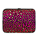 Orange And Purple Leopard Print Laptop Sleeve