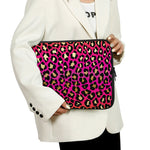Orange And Purple Leopard Print Laptop Sleeve
