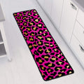 Orange And Purple Leopard Print Long Kitchen Mat