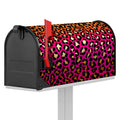Orange And Purple Leopard Print Mailbox Cover