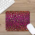 Orange And Purple Leopard Print Mouse Pad