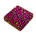 Orange And Purple Leopard Print Outdoor Seat Cushion Cover