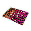 Orange And Purple Leopard Print Pet Cooling Mat Cover