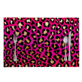 Orange And Purple Leopard Print Placemat