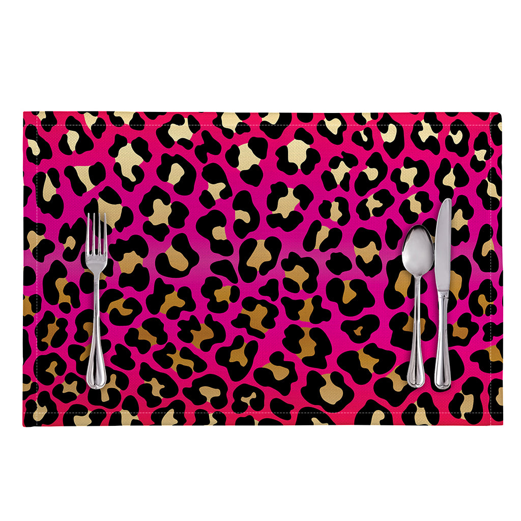 Orange And Purple Leopard Print Placemat