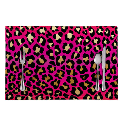 Orange And Purple Leopard Print Placemat