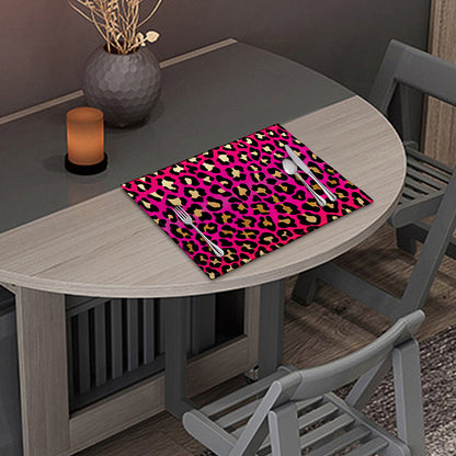 Orange And Purple Leopard Print Placemat