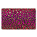 Orange And Purple Leopard Print Polyester Doormat