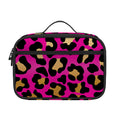 Orange And Purple Leopard Print Portable Lunch Bag
