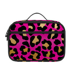 Orange And Purple Leopard Print Portable Lunch Bag