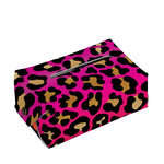 Orange And Purple Leopard Print Rectangle Tissue Box Cover
