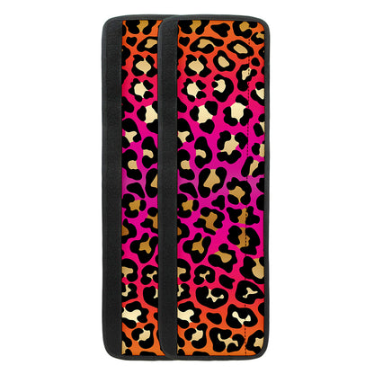 Orange And Purple Leopard Print Refrigerator Handle Covers