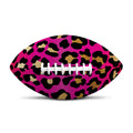 Orange And Purple Leopard Print Rugby Ball