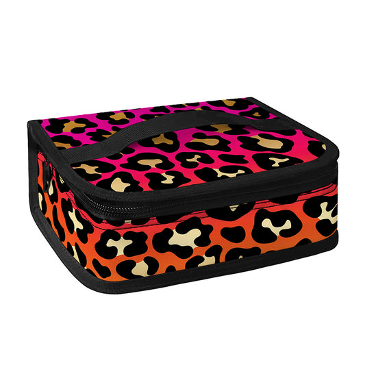 Orange And Purple Leopard Print Small Lunch Bag