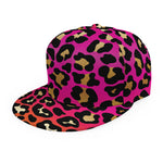 Orange And Purple Leopard Print Snapback Cap