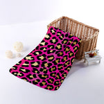 Orange And Purple Leopard Print Towel