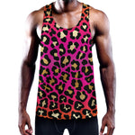 Orange And Purple Leopard Print Training Tank Top