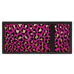 Orange And Purple Leopard Print Trifold Wallet
