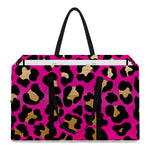 Orange And Purple Leopard Print Utility Tote Bag