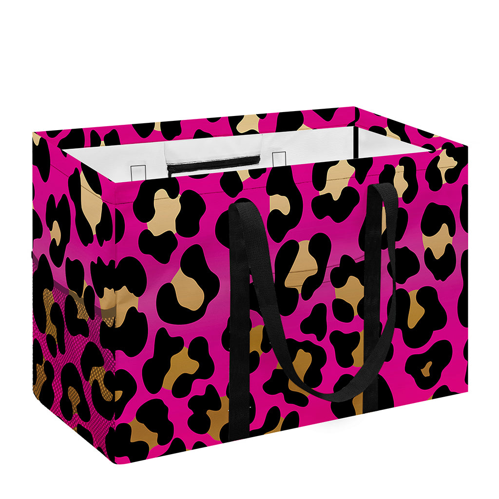 Orange And Purple Leopard Print Utility Tote Bag