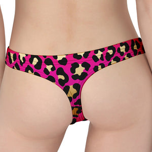 Orange And Purple Leopard Print Women's Thong