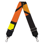 Orange And Red Stained Glass Cross Print Bag Strap