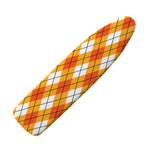 Orange And White Argyle Pattern Print Ironing Board Cover