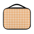 Orange And White Check Pattern Print Classic Bible Case