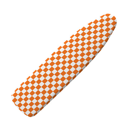 Orange And White Checkered Pattern Print Ironing Board Cover
