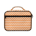 Orange And White Chevron Pattern Print Briefcase Bible Bag