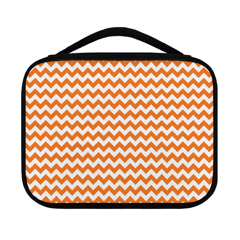 Orange And White Chevron Pattern Print Classic Bible Case