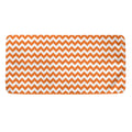 Orange And White Chevron Pattern Print Towel