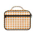 Orange And White Gingham Pattern Print Briefcase Bible Bag