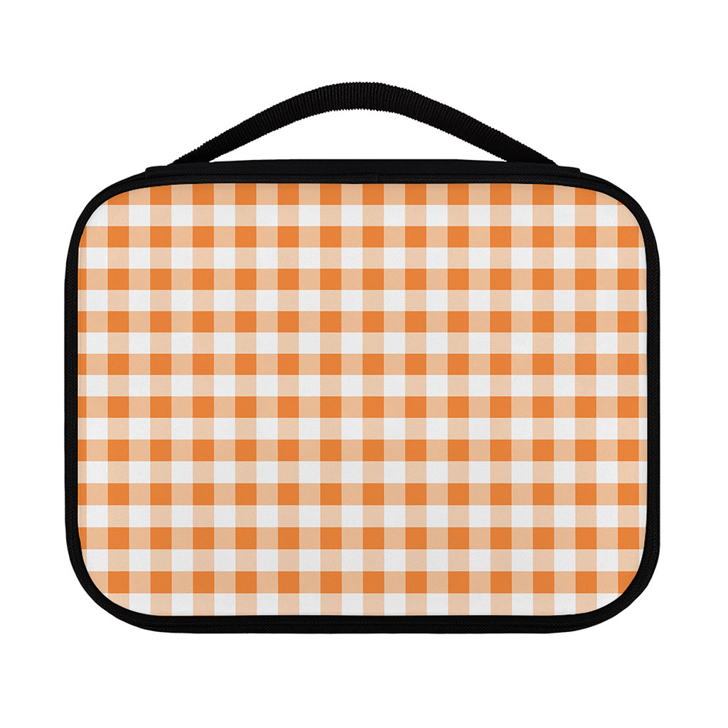 Orange And White Gingham Pattern Print Classic Bible Case