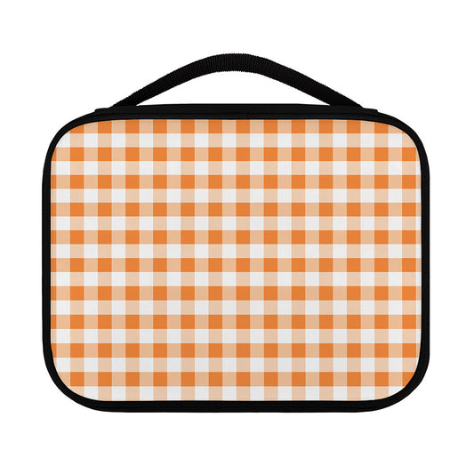 Orange And White Gingham Pattern Print Classic Bible Case
