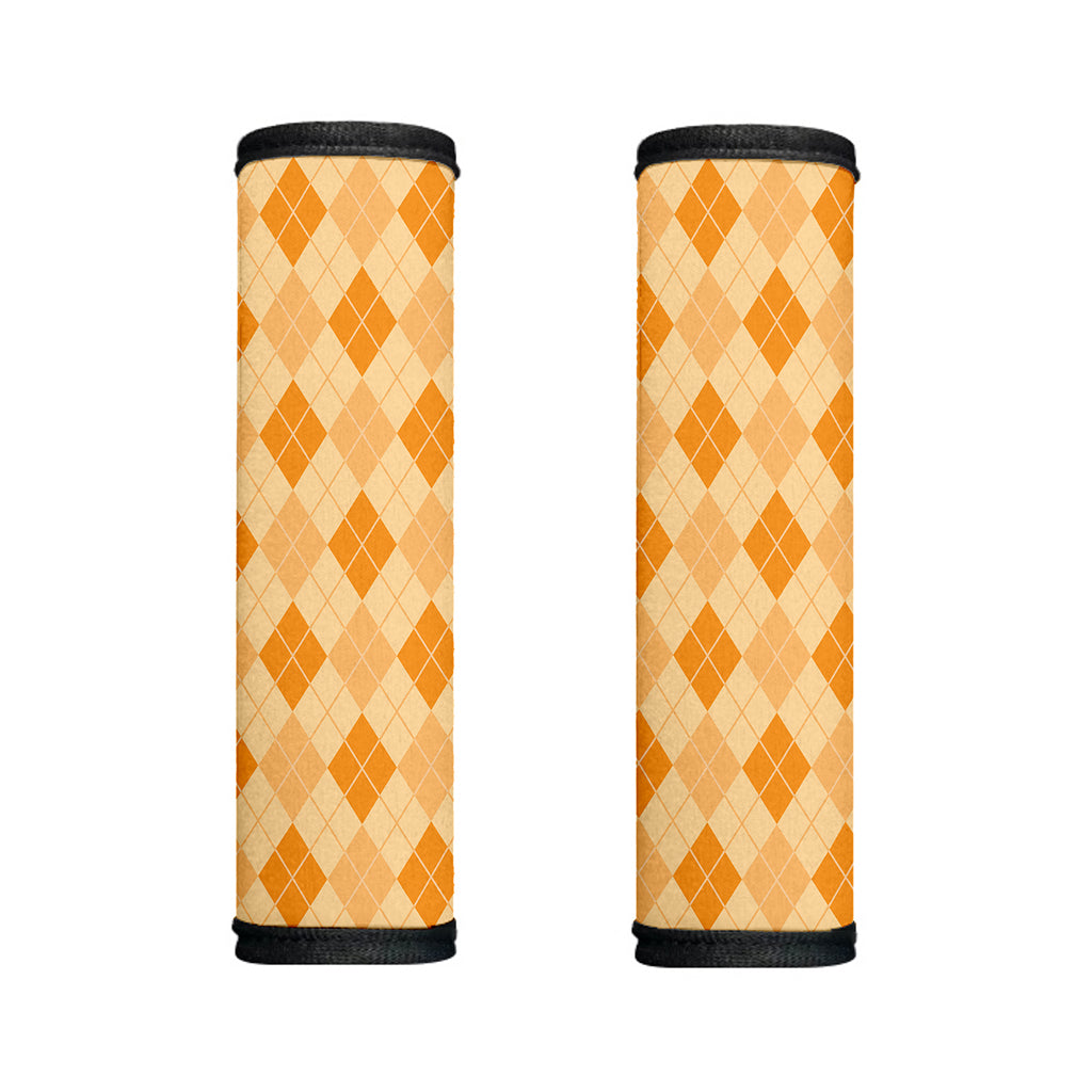 Orange Argyle Pattern Print Handle Covers