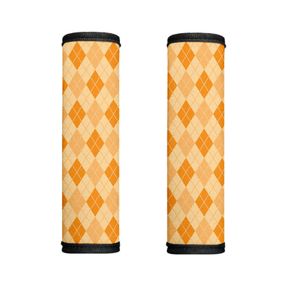 Orange Argyle Pattern Print Handle Covers