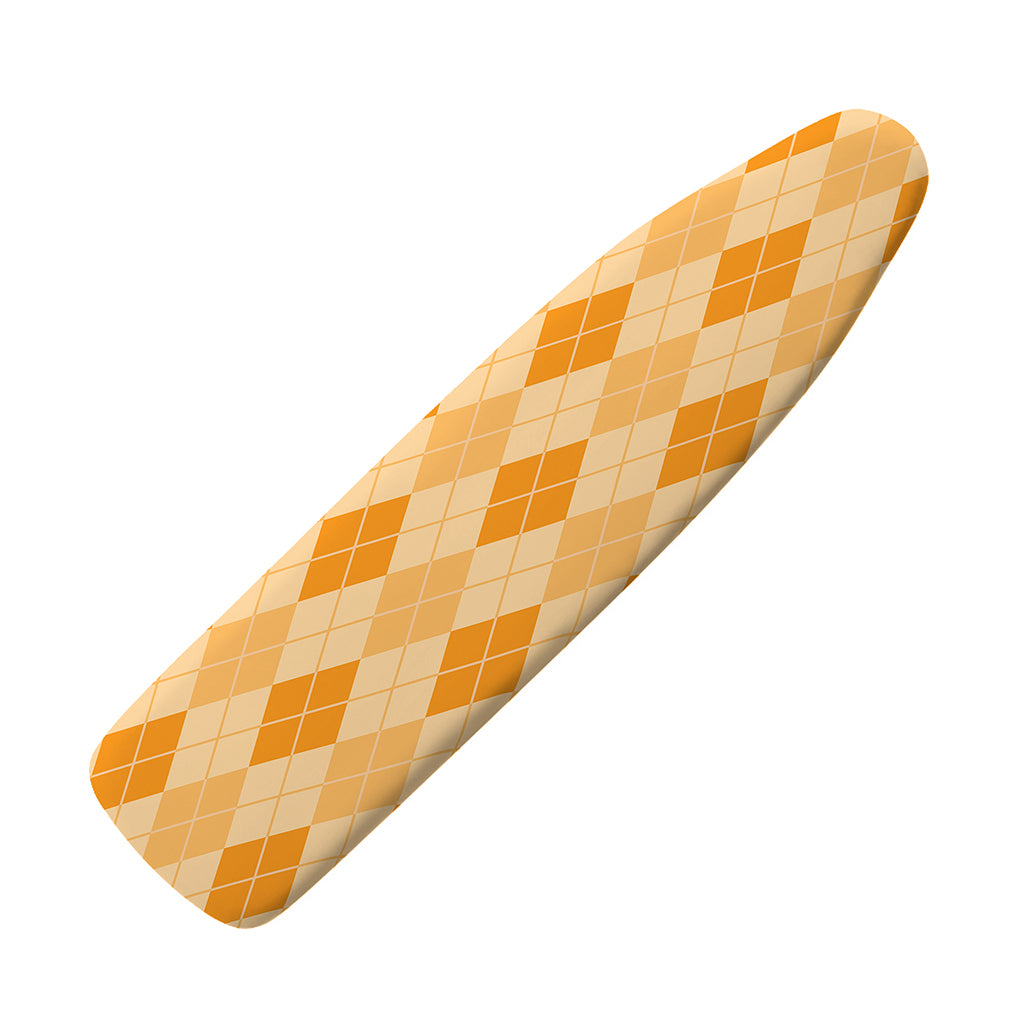 Orange Argyle Pattern Print Ironing Board Cover
