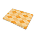 Orange Argyle Pattern Print Pet Cooling Mat Cover