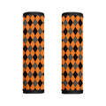 Orange Black And Grey Argyle Print Handle Covers