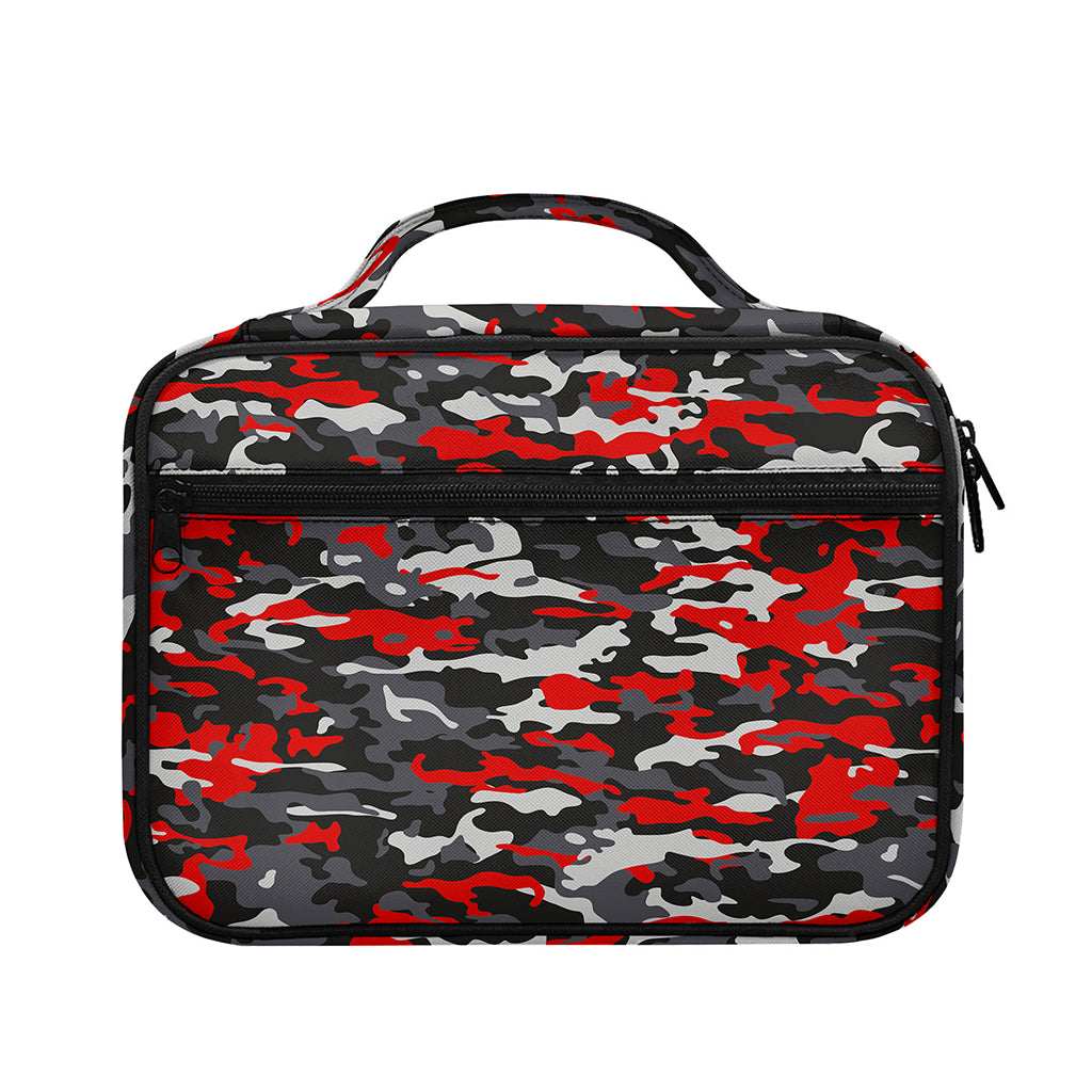 Orange Black And Grey Camouflage Print Briefcase Bible Bag