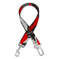 Orange Black And Grey Camouflage Print Dog Seat Belt