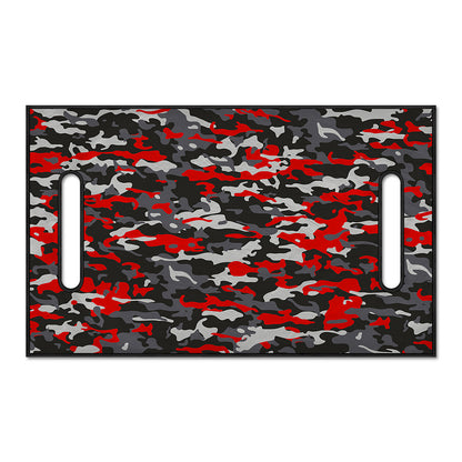Orange Black And Grey Camouflage Print Golf Cart Seat Cover