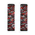 Orange Black And Grey Camouflage Print Handle Covers