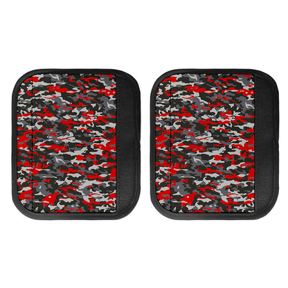 Orange Black And Grey Camouflage Print Handle Covers